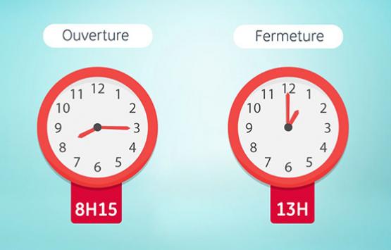 NOUVEL HORAIRE DE TRAVAIL